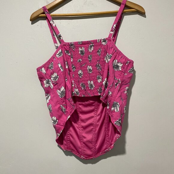 Torrid Challis Corset Crop Top size 0x - Picture 5 of 5